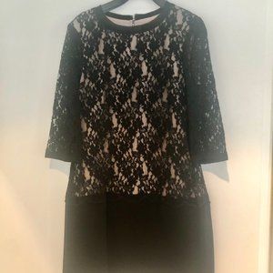 Ted Baker "Ameera" black lace cocktail dress